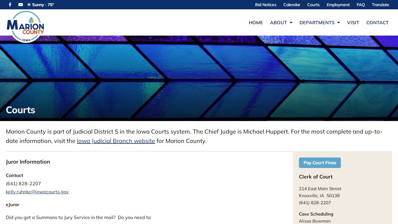Courts - Marion County, Iowa